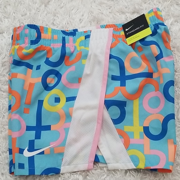 NWT Girl's Nike Running Shorts with built in undie - Picture 3 of 8
